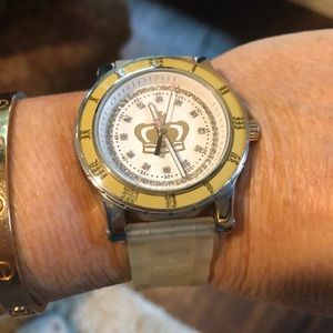 Juicy Couture clear silicone watch